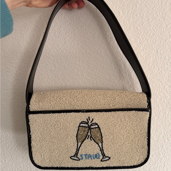 STAUD Hand Beaded Tommy Bag - Caviar - Picture 6 of 10